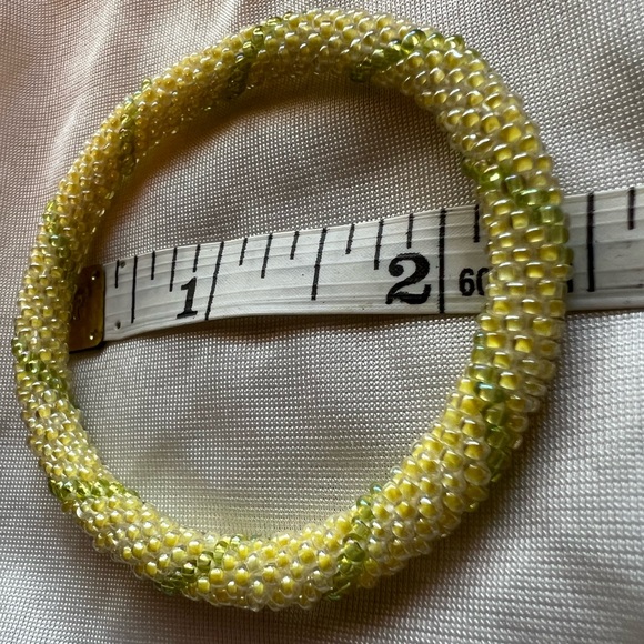 Sashka Co. Nepal roll on beaded bracelet (Glass Beads) Hand Made - Picture 2 of 3